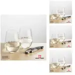 Ensemble RIEDEL avec 2 verres à vin sans pied et outil à vin de Swiss Force