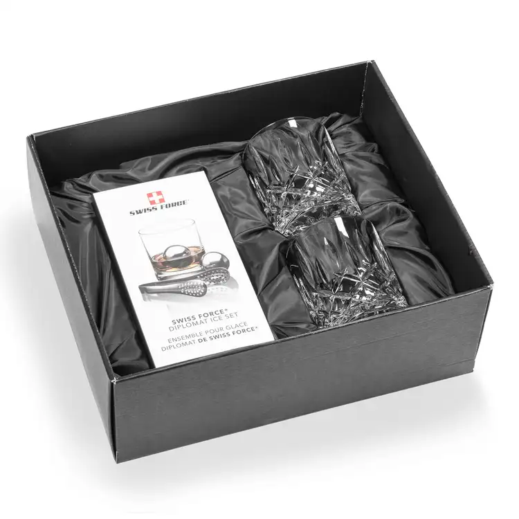 Ensemble RIEDEL Spey avec 2 verres à whisky 10.23 oz et boules réfrigérantes de Swiss Force #3