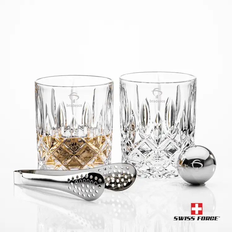 Ensemble RIEDEL Spey avec 2 verres à whisky 10.23 oz et boules réfrigérantes de Swiss Force