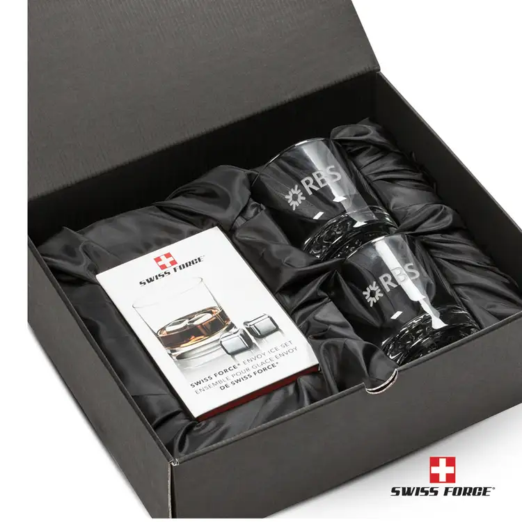 Ensemble RIEDEL Spey avec 2 verres à whisky 10.23 oz et cubes réfrigérants de Swiss Force #3