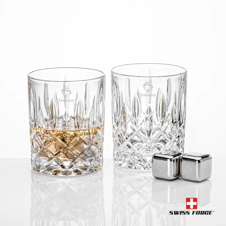 Ensemble RIEDEL Spey avec 2 verres à whisky 10.23 oz et cubes réfrigérants de Swiss Force