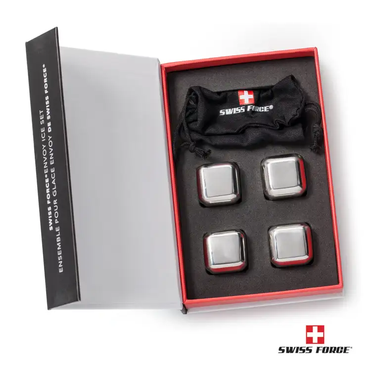 Ensemble Sandown avec 2 verres à whisky 10 oz et cubes réfrigérants de Swiss Force #2