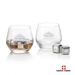 Swiss Force Bexley Whisky Glass and Cooling Cubes Set