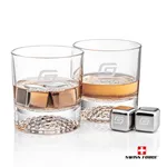 Swiss Force Fairway Whisky Glass and Cooling Cubes Set