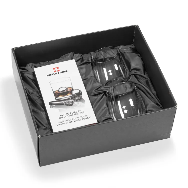 Swiss Force Gibson Whisky Glass and Cooling Balls Set #2