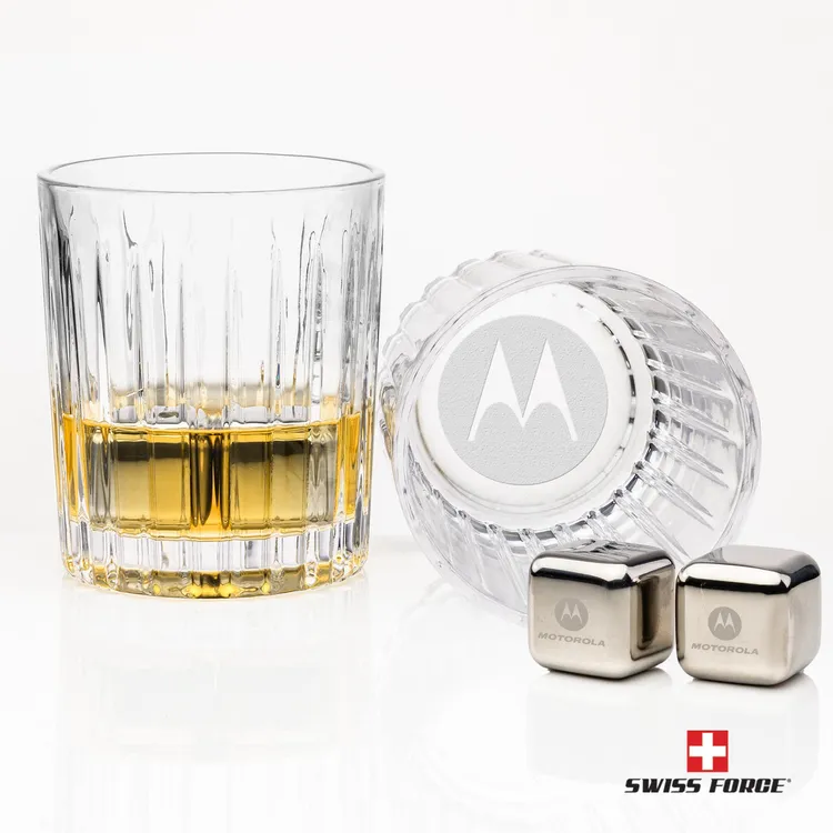 Swiss Force Hartmann Whisky Glass and Cooling Cubes Set