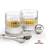 Swiss Force Hathaway Whisky Glass and Cooling Balls Set