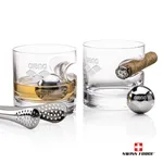 Ensemble Swiss Force avec 2 verres à whisky Havana et boules réfrigérantes