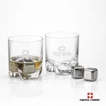 Swiss Force Hillcrest Whisky Glass and Cooling Cubes Set