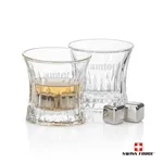 Swiss Force Langstaff Whisky Glass and Cooling Cubes Set