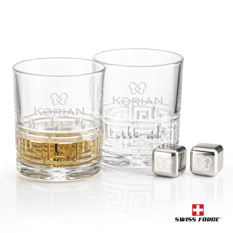 Swiss Force Libretto Whisky Glass and Cooling Cubes Set