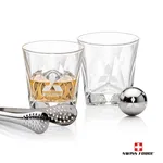 Swiss Force Oakhaven Whisky Glass and Cooling Balls Set
