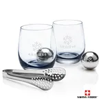 Swiss Force Soudan Whisky Glass and Cooling Balls Set - Smoke
