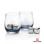 Swiss Force Soudan Whisky Glass and Cooling Cubes Set - Smoke
