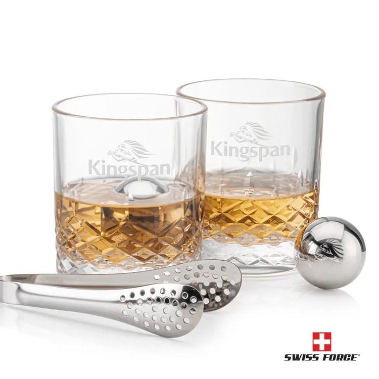 Swiss Force Templeton Whisky Glass and Cooling Balls Set