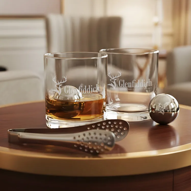 Swiss Force Waldorf Whisky Glass and Cooling Balls Set #3