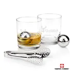 Swiss Force Waldorf Whisky Glass and Cooling Balls Set