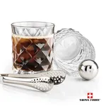 Swiss Force Woodward Whisky Glass and Cooling Balls Set