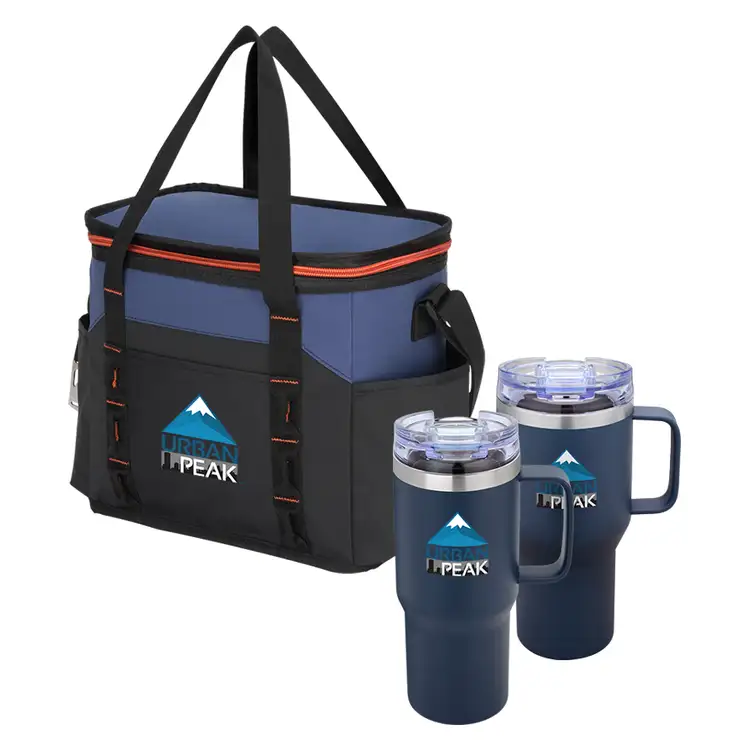 Urban Peak Ridgetop Cooler and Two Harbor Trail Mugs Set