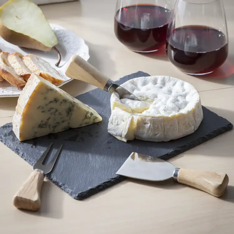 Maitre d' 4 Piece Slate Cheese Set #3