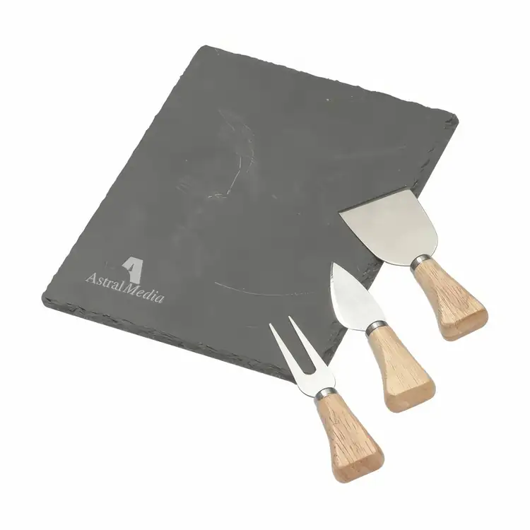 Maitre d' 4 Piece Slate Cheese Set