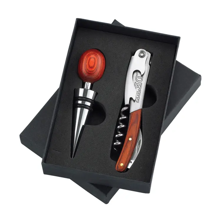 Contemporary Rosewood Wine Set #2