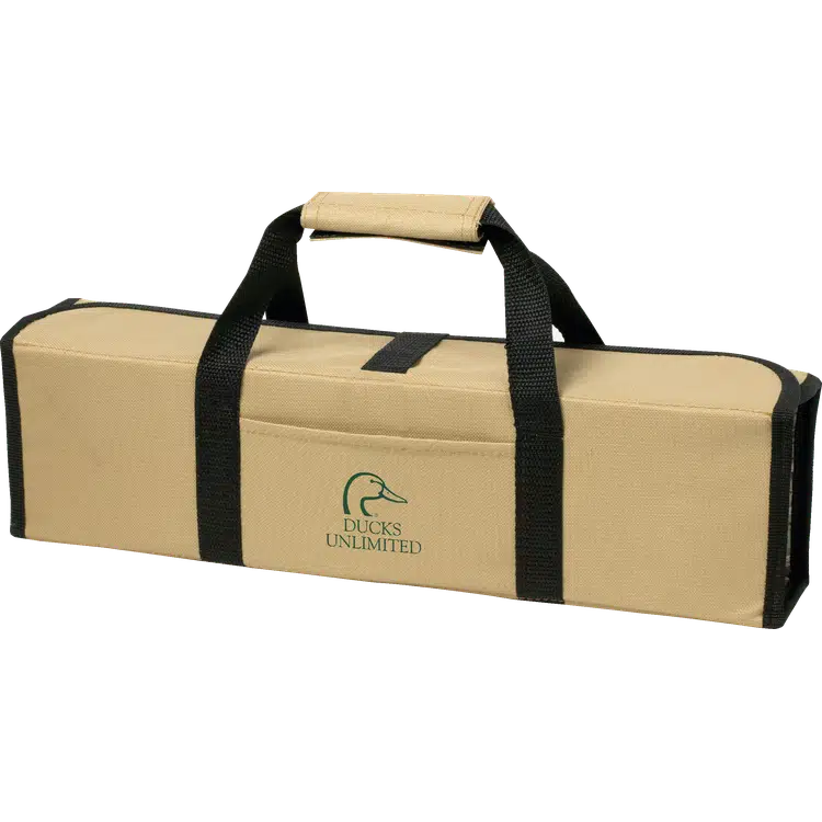 5-Piece Bamboo BBQ Set with Roll-Up Case #2