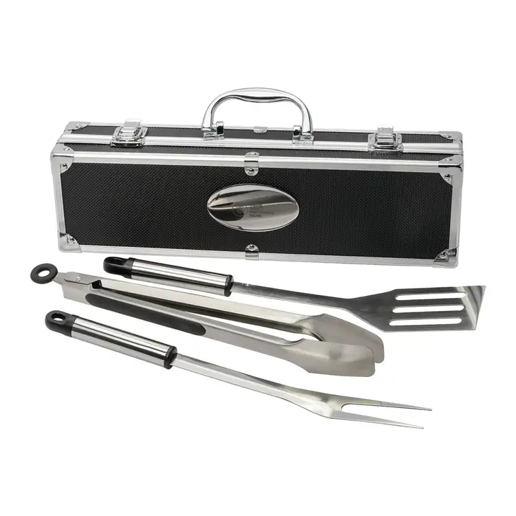 Ensemble barbecue en mallette à bordure aluminium