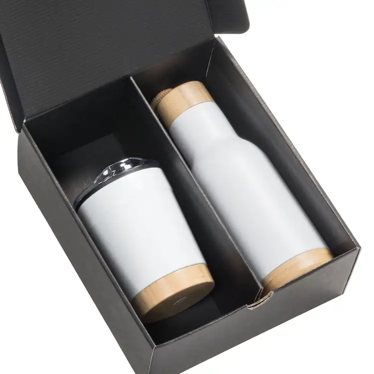 Arya Bottle and Tumbler Gift Set with Bamboo Details #4