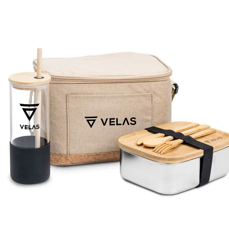 Lunch Essentials Gift Set with Cooler Bag and Containers