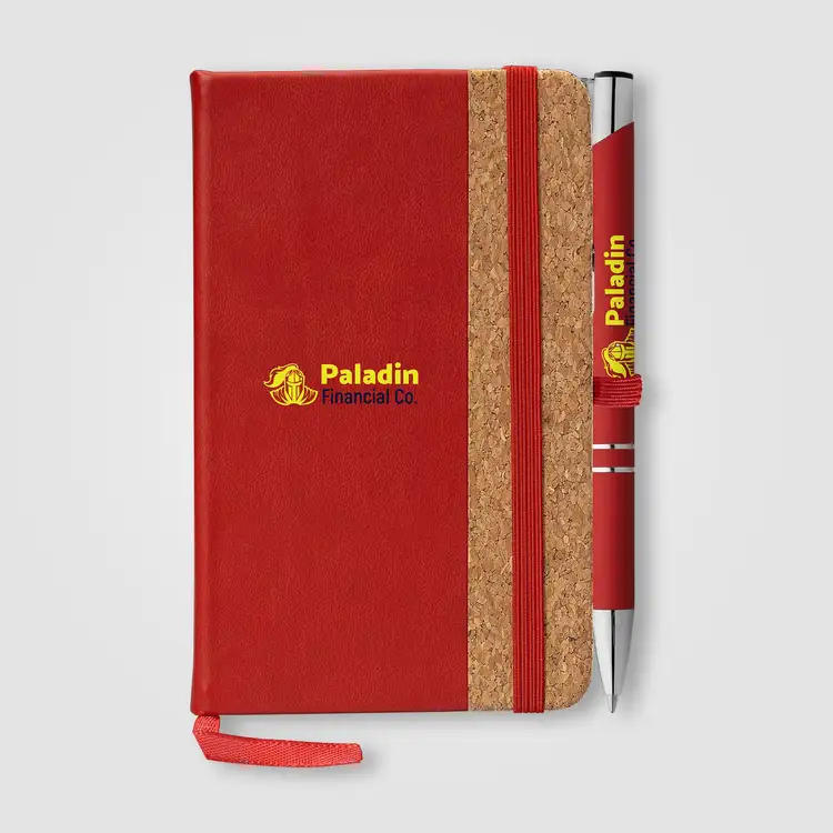 Miller Cork Notebook & Tres-Chic Pen Gift Set #3