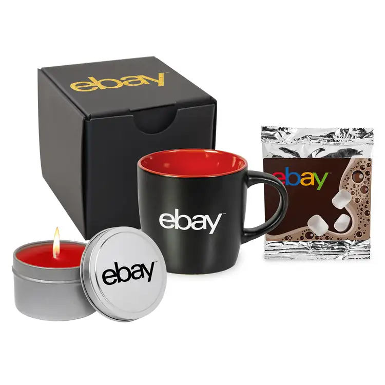 Winter Warmth Gift Set with Mug Hot Chocolate and Candle #6
