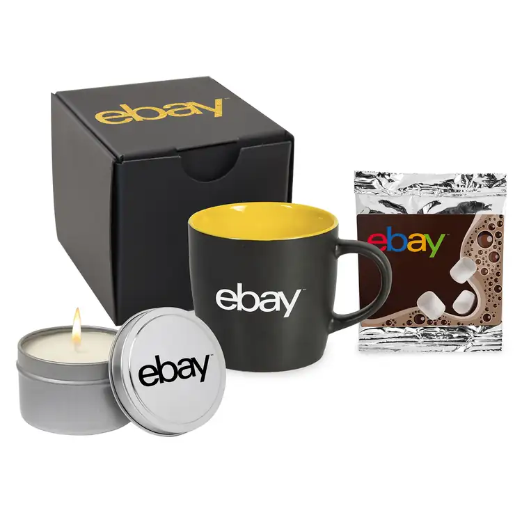 Winter Warmth Gift Set with Mug Hot Chocolate and Candle #8