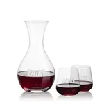 Adelita 42 oz Carafe and 2 Howden Stemless Wine Glasses Set