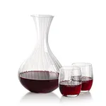 Ensemble carafe Amerling 50 oz et 2 verres à vin sans pied