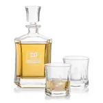 Avalon Decanter 25 oz and 2 Whisky Glasses