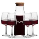 Aviston 33 oz Carafe and 4 Cherwell Wine Glasses Set