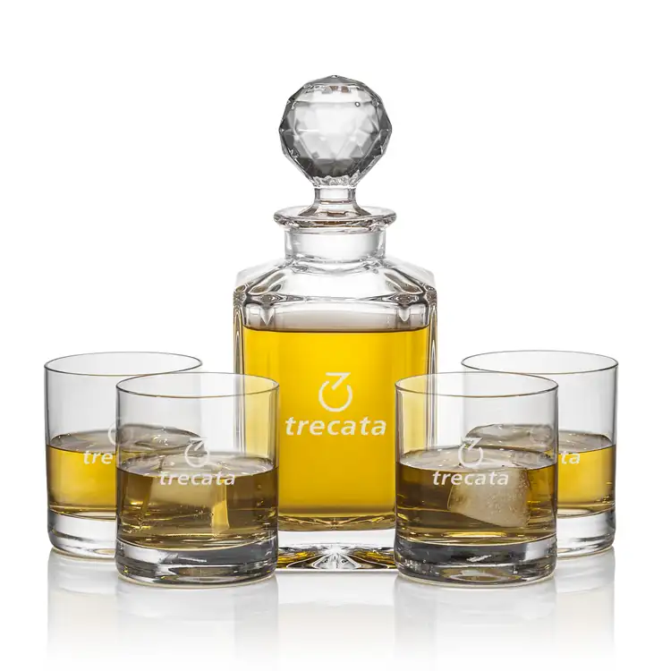 Ensemble carafe Bainbridge 26 oz et 4 verres à whisky Dresden