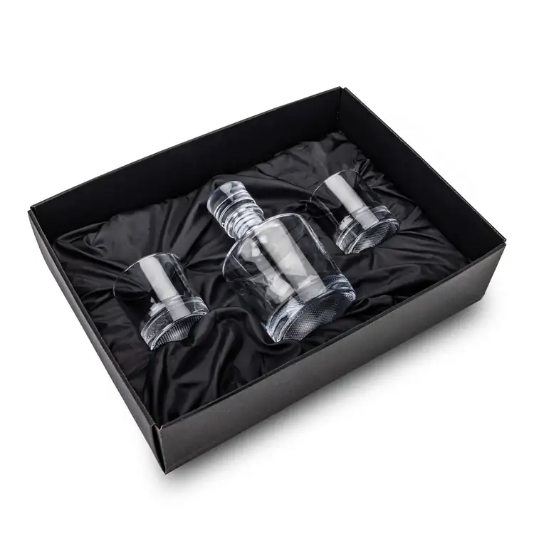 Baldwin Decanter 25 oz and 2 Whisky Glasses #3