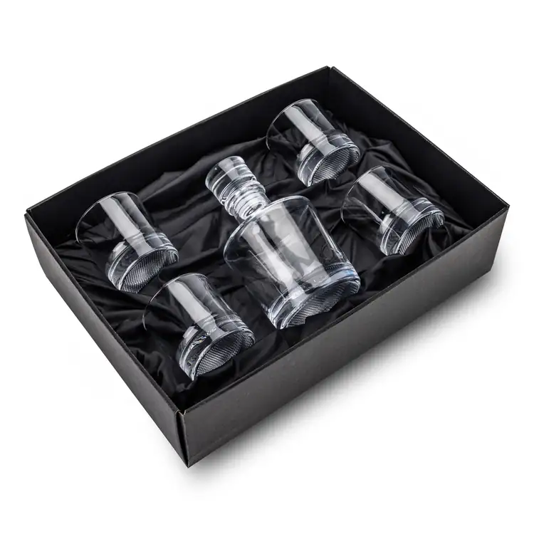 Baldwin Decanter 25 oz and 4 Whisky Glasses #3