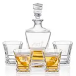 Bentley Decanter 25 oz and 4 Whisky Glasses