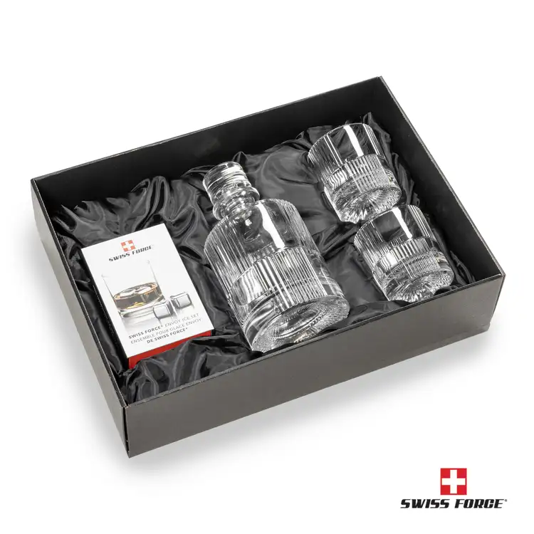 Ensemble carafe Blackwell 25 oz, 2 verres 10 oz et cubes à whisky de Swiss Force #2