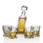 Bonham Decanter 24 oz and 4 Whisky Glasses