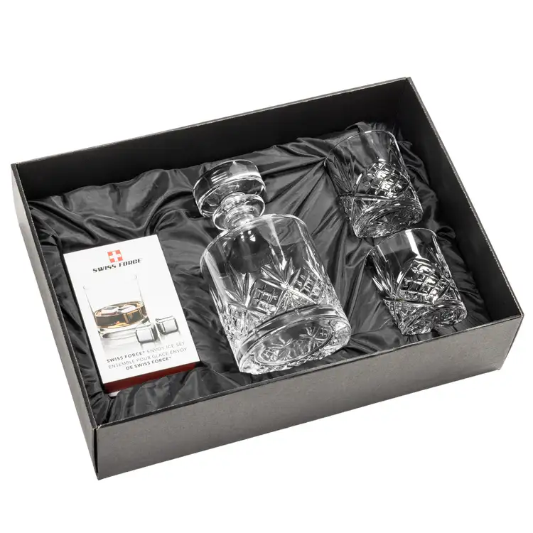 Ensemble carafe Brinkley 25 oz, 2 verres 11 oz et cubes à whisky de Swiss Force #2