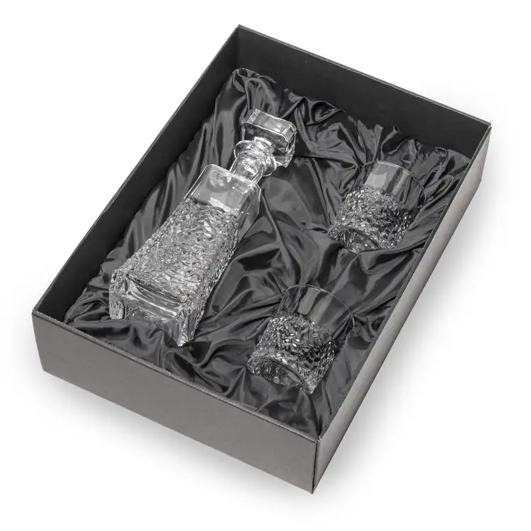 Burnell Decanter 24 oz and 2 Whisky Glasses #2