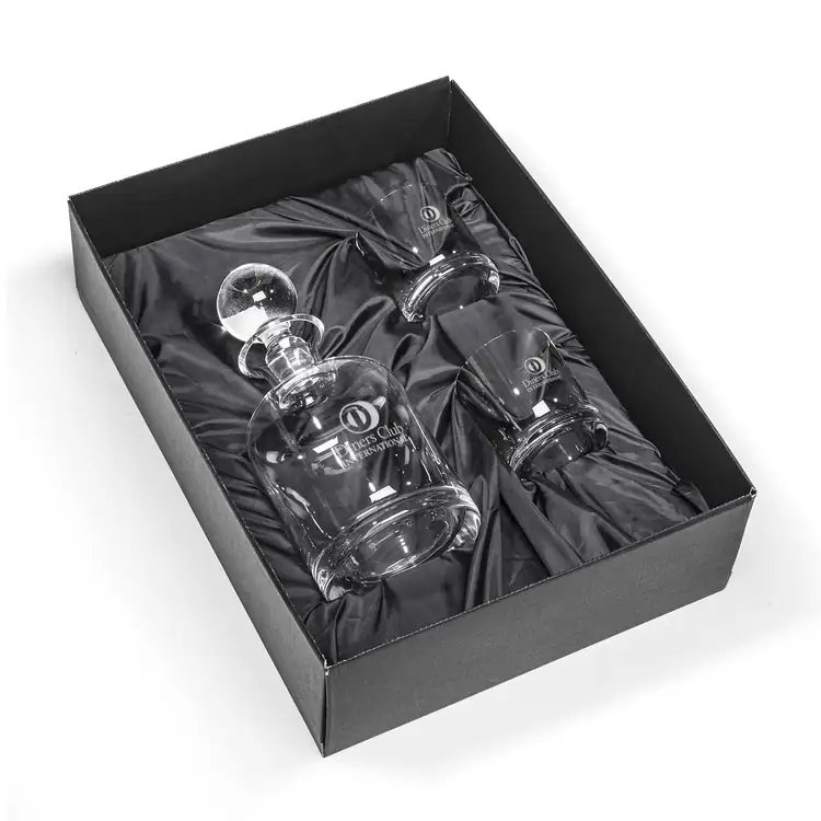 Buxton Decanter 30 oz and 2 Whisky Glasses #2