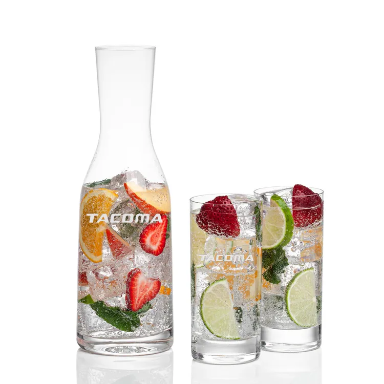 Caldmore 40 oz Carafe and 2 Dresden Beverage Glasses Set