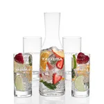 Caldmore 40 oz Carafe and 4 Dresden Beverage Glasses Set