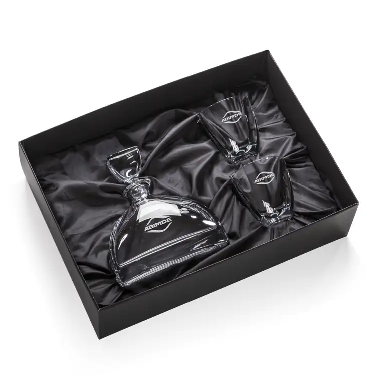 Dalkeith Decanter 24 oz and 2 Whisky Glasses #2