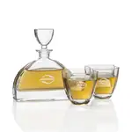 Dalkeith Decanter 24 oz and 2 Whisky Glasses